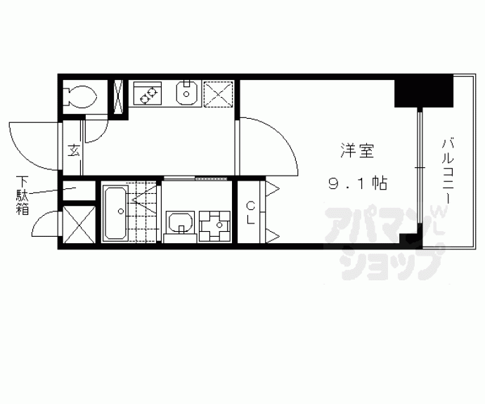 【ベラジオ四条通】間取