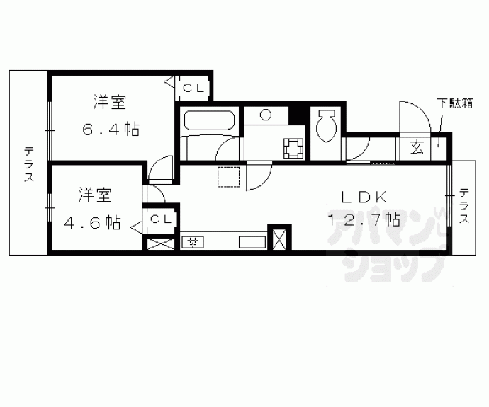 【セジュール烏丸御池】間取