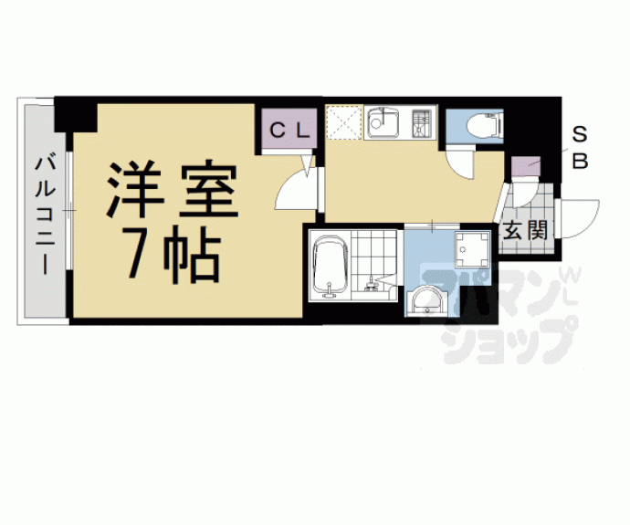 【べラジオ京都西陣】間取