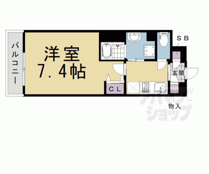 【べラジオ京都西陣】間取