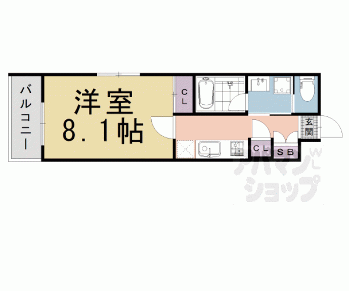 【中筋通浄福寺東入菱屋町マンション】間取