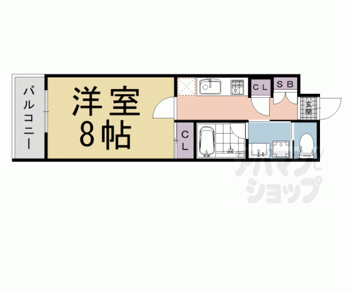 【中筋通浄福寺東入菱屋町マンション】間取