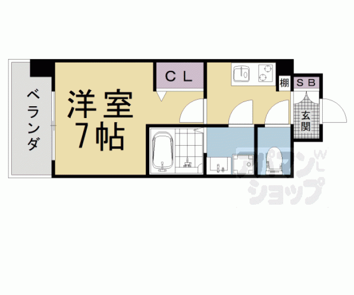 【ファーストフィオーレ京都円町】間取