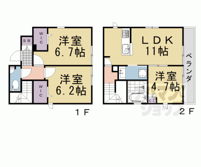 【Ｈａｌｅ・Ｎａｇａｓａｗａ】間取