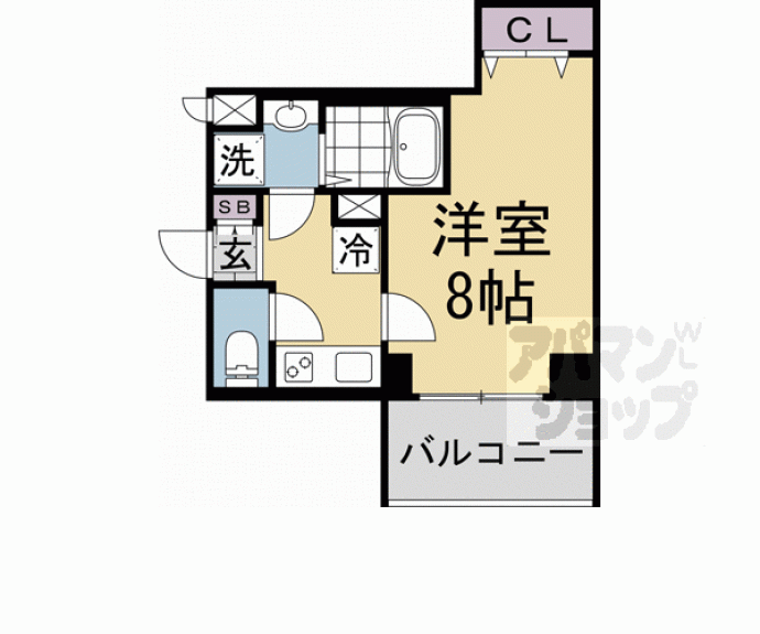 【プレサンス京都北野白梅町】間取