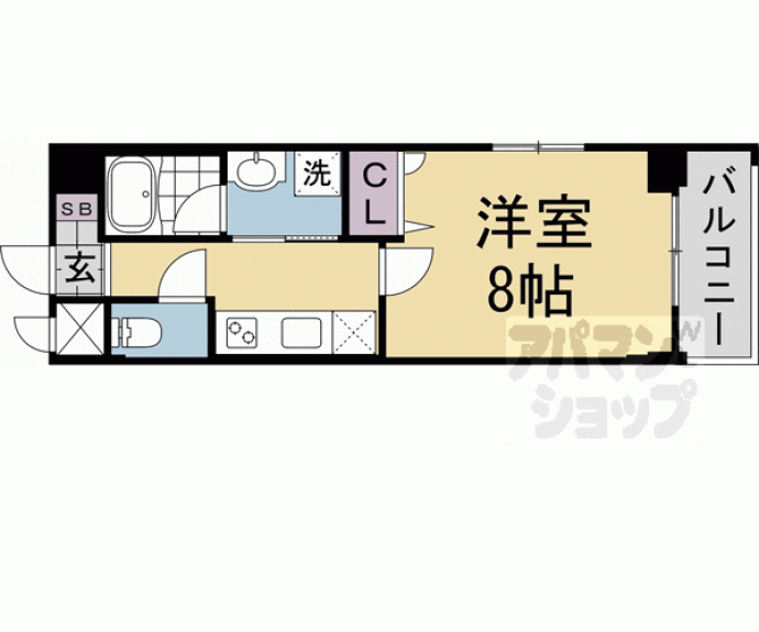 【ベラジオ雅び四条通Ⅱ】間取