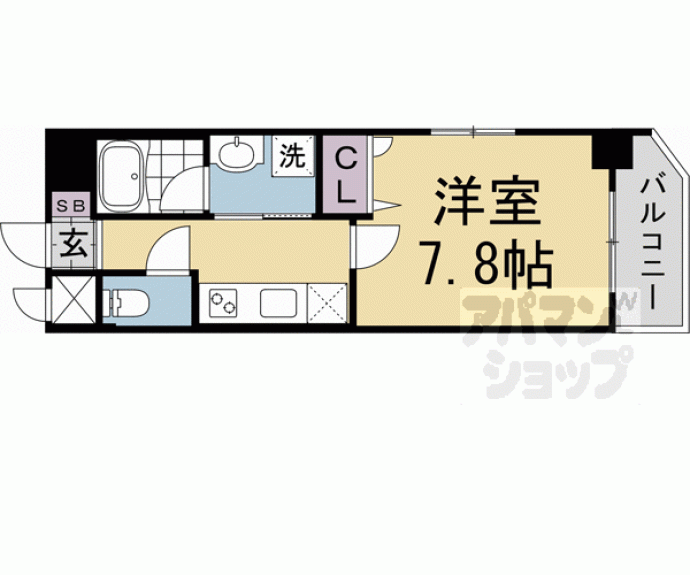 【ベラジオ雅び四条通Ⅱ】間取