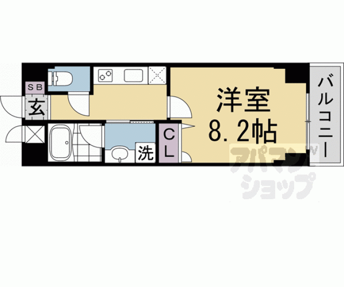 【ベラジオ雅び四条通Ⅱ】間取