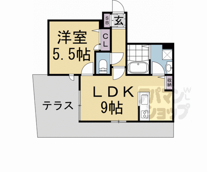 【カーサ紙屋川】間取