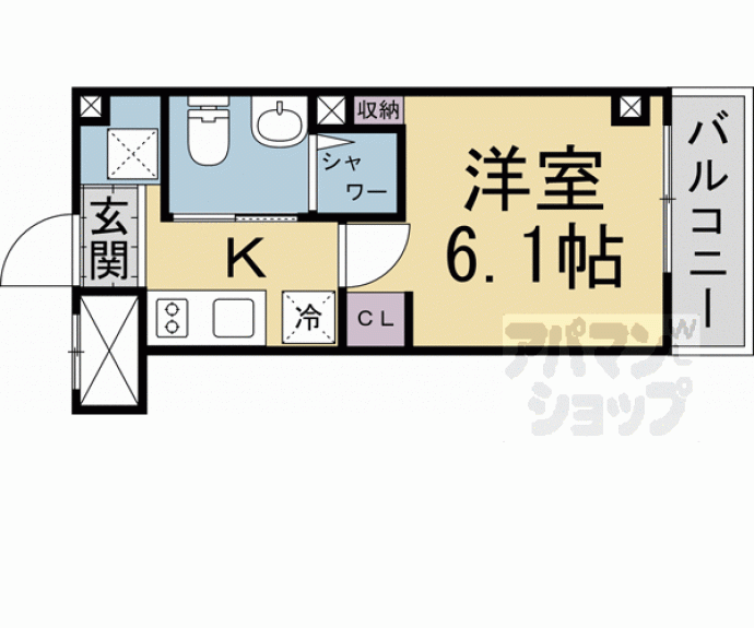 【ＪＩＮ四条大宮】間取